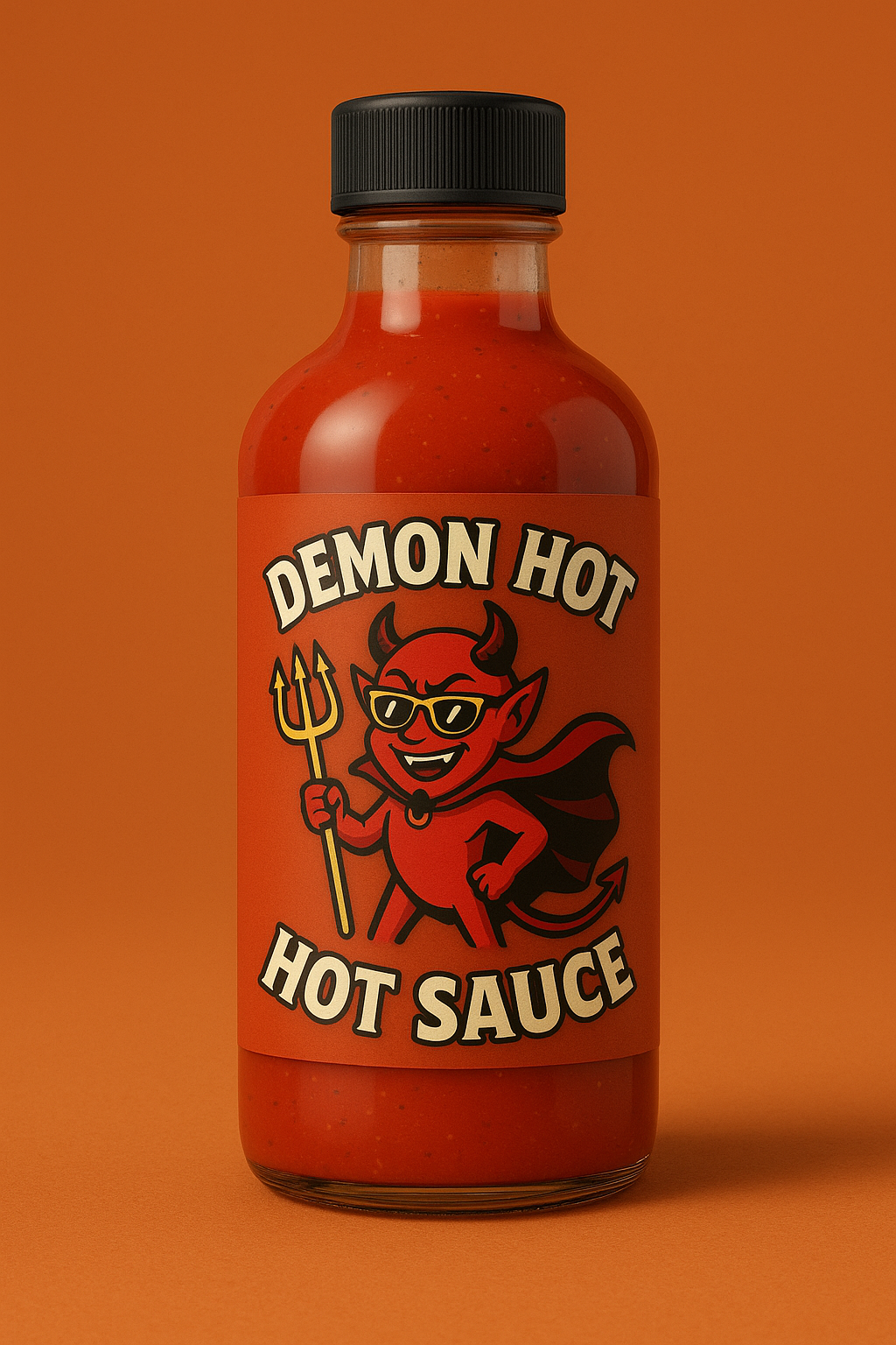 Demon Hot Hot Sauce bottle